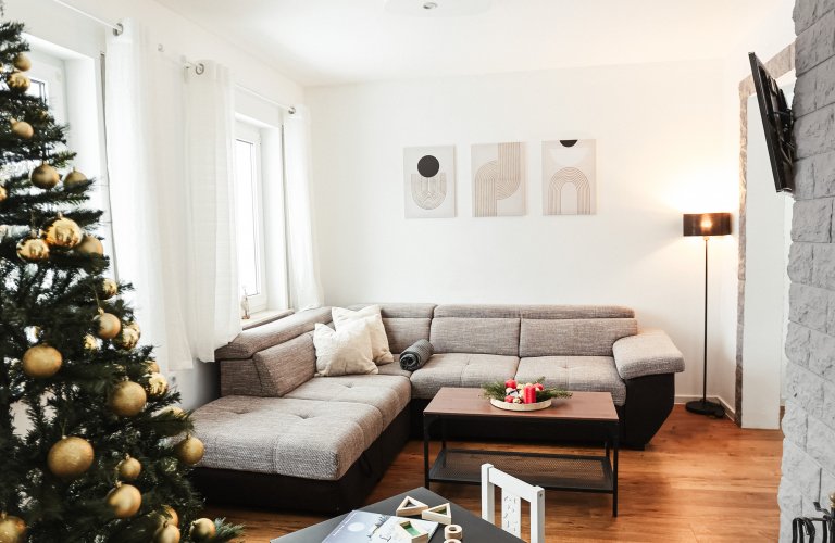 Ferienhaus Das Haus am Wald, mit Fass Sauna