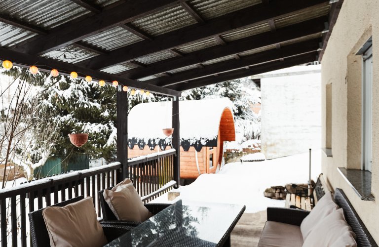 Ferienhaus Das Haus am Wald, mit Fass Sauna