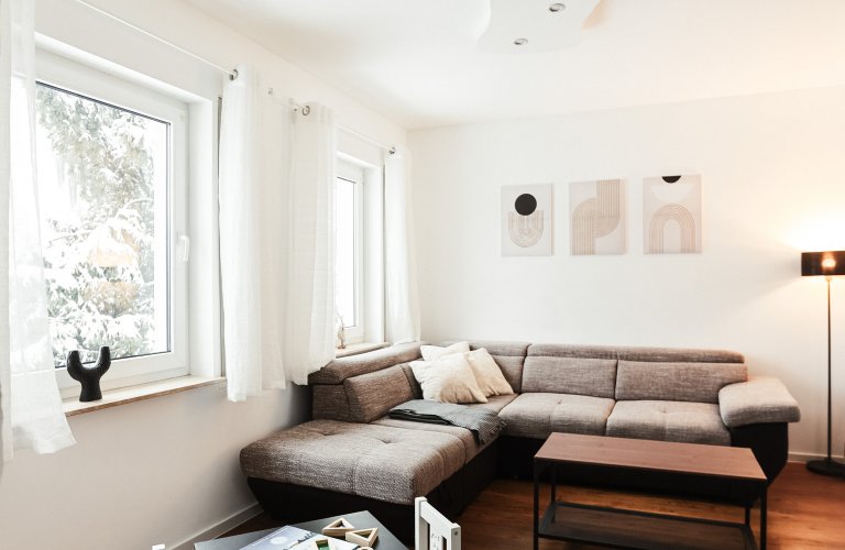 Ferienhaus Das Haus am Wald, mit Fass Sauna