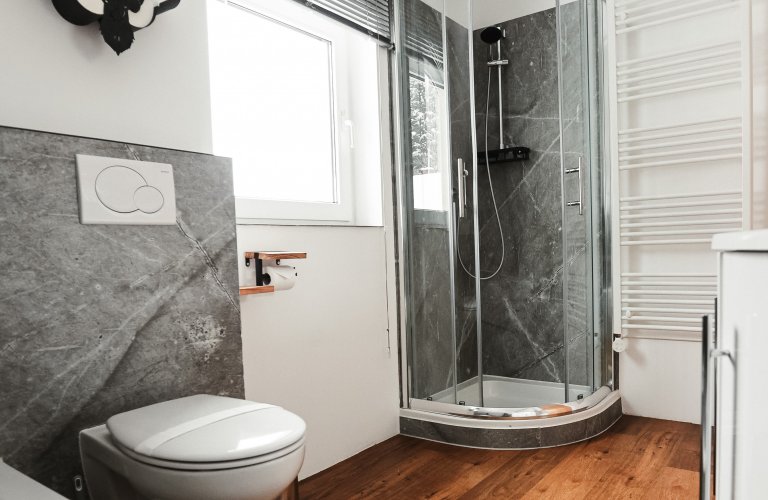 Ferienhaus Das Haus am Wald, mit Fass Sauna