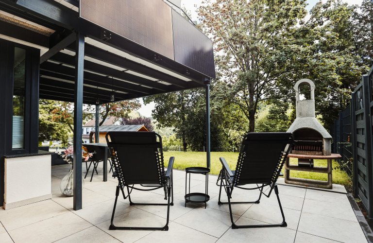 Ferienwohnung Ferienwohnung Morgentau, mit großen Garten und Aussicht