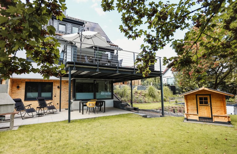 Ferienwohnung Ferienwohnung Morgentau, mit großen Garten und Aussicht
